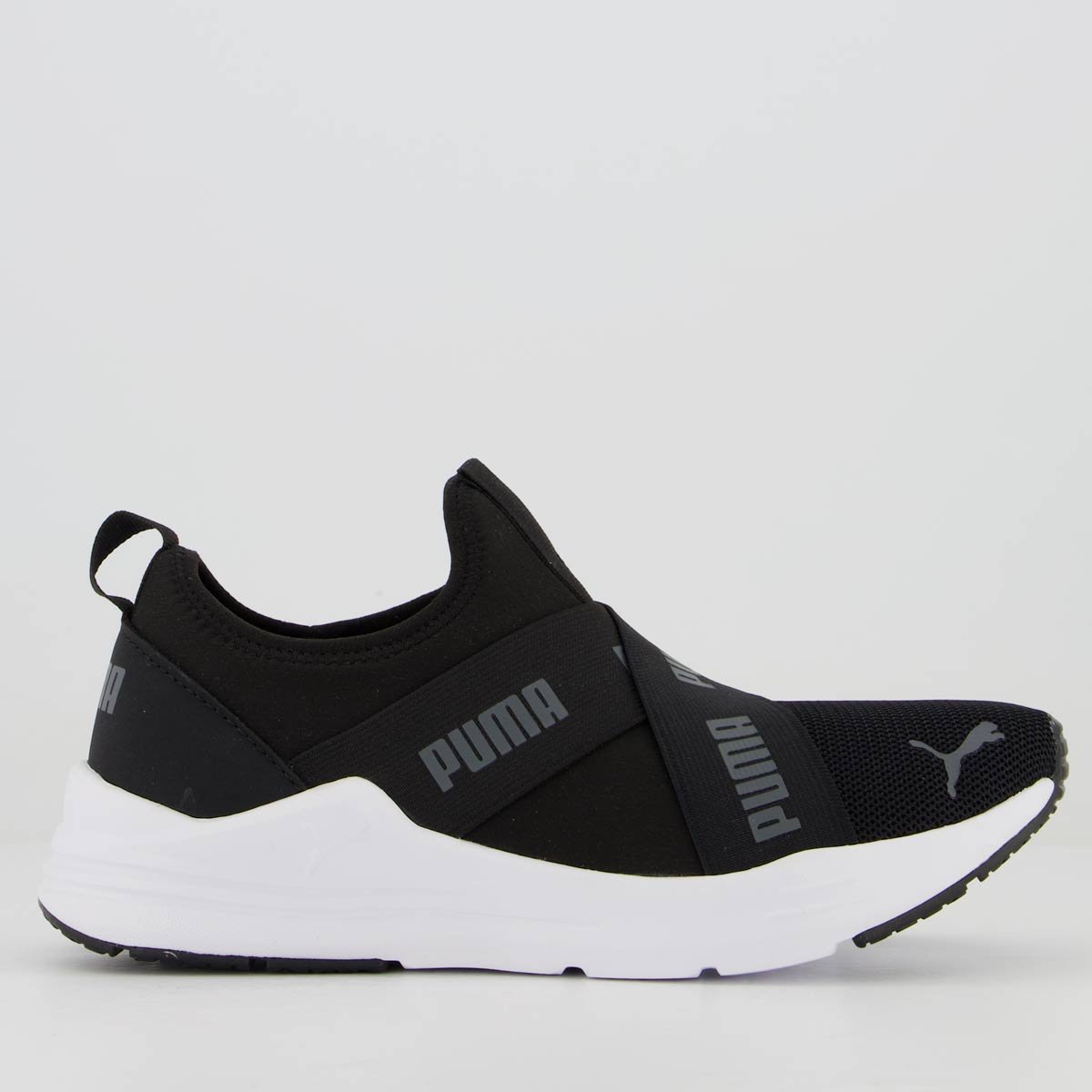 Tênis Puma Wired Run Slip On Feminino Preto Preto 1