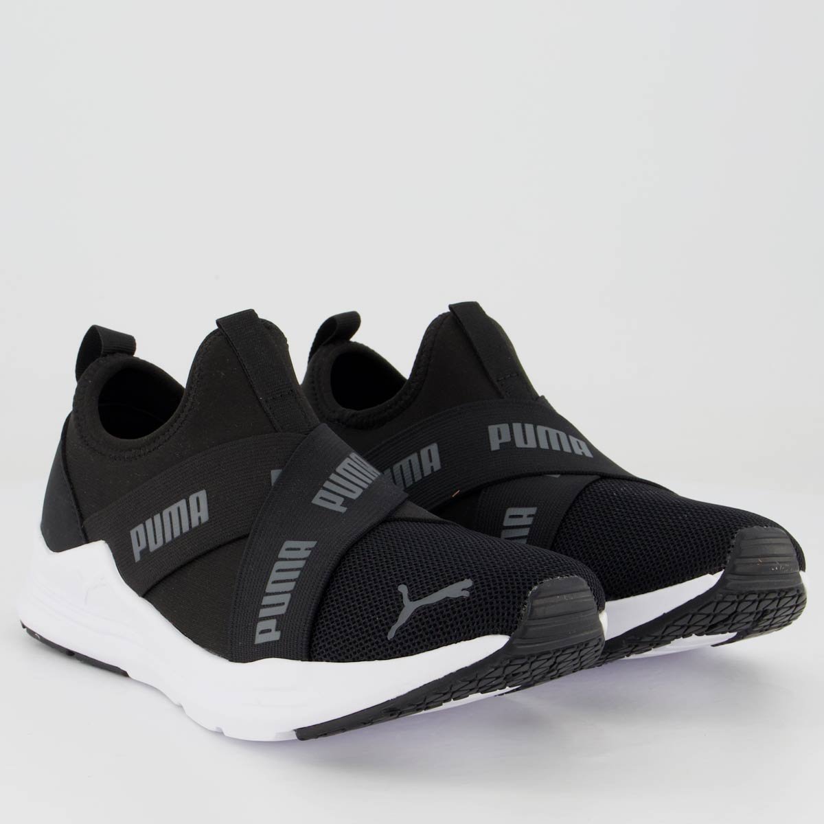 Tênis Puma Wired Run Slip On Feminino Preto Preto 2