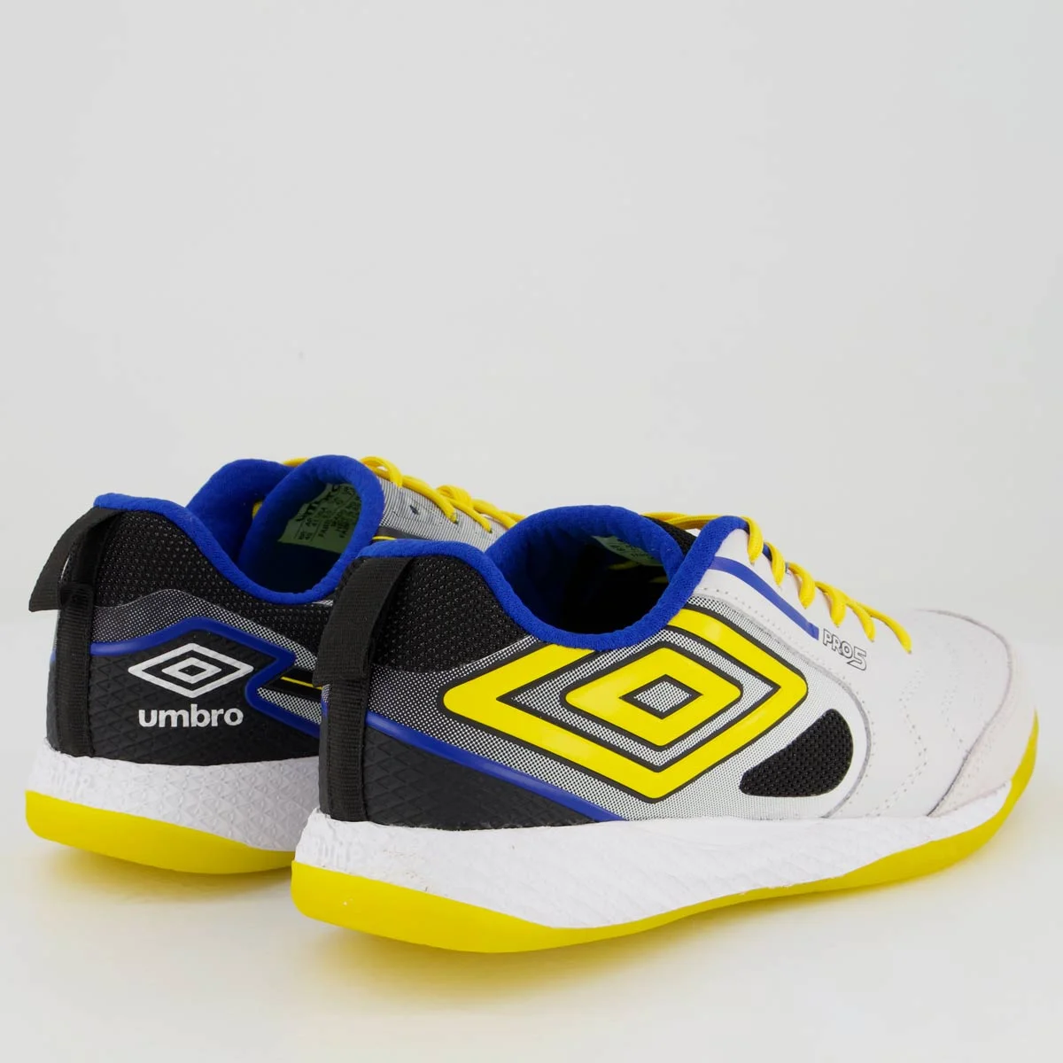Chuteira Umbro Pro 5 Bump Futsal Cinza Branco 3