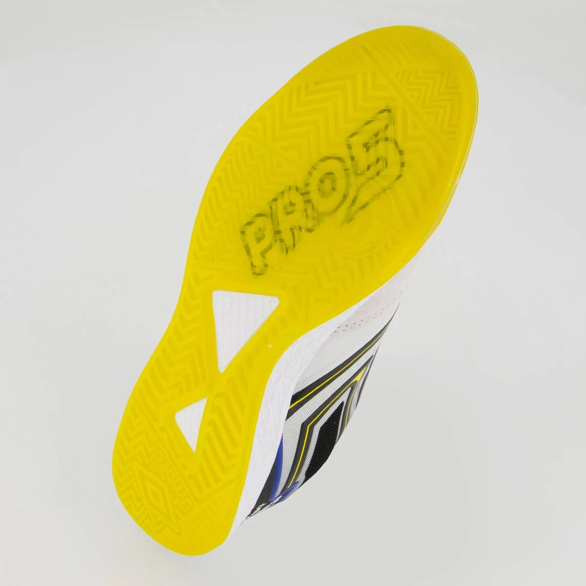 Chuteira Umbro Pro 5 Bump Futsal Cinza Branco 5