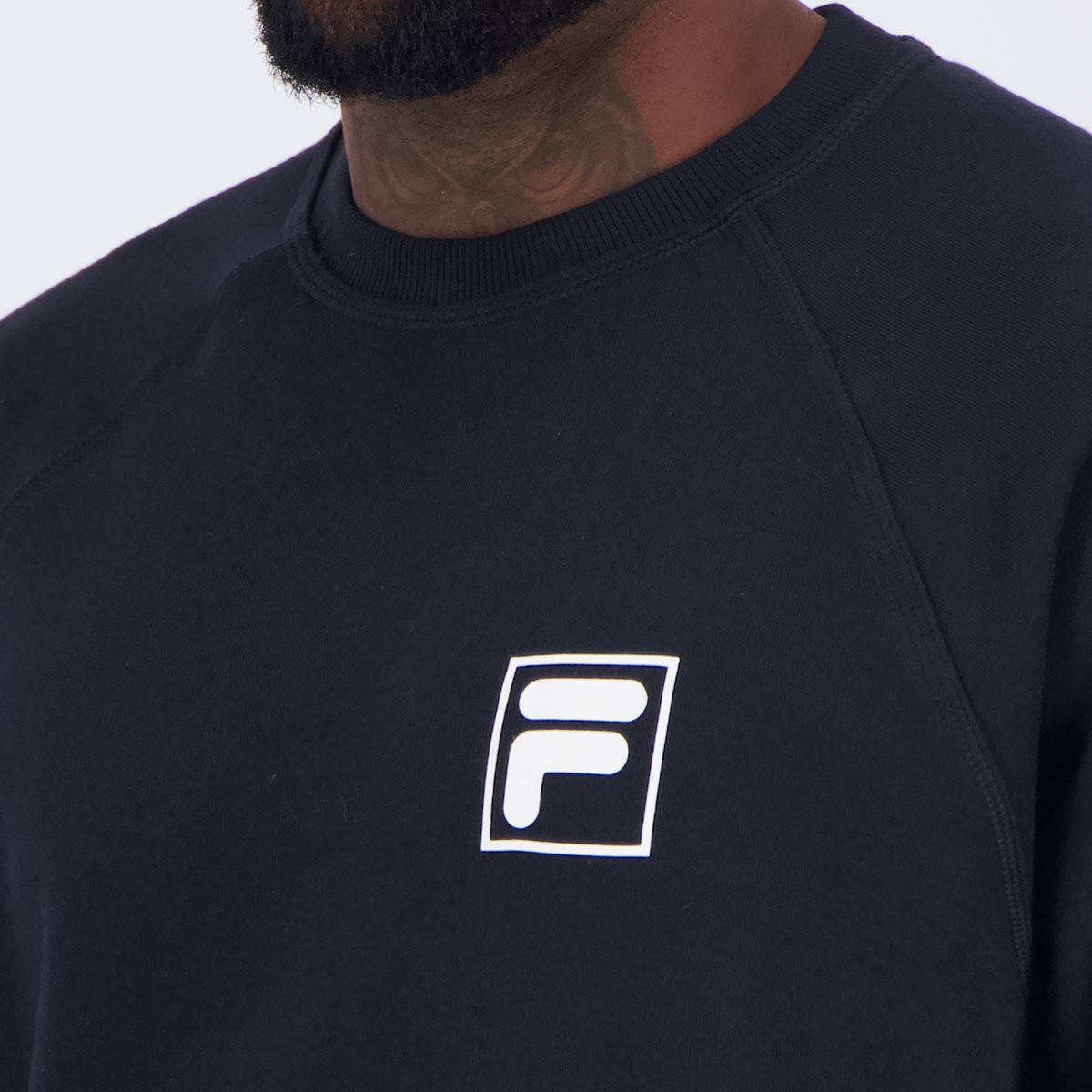 Moletom Fila White F-Box Preto Preto 5
