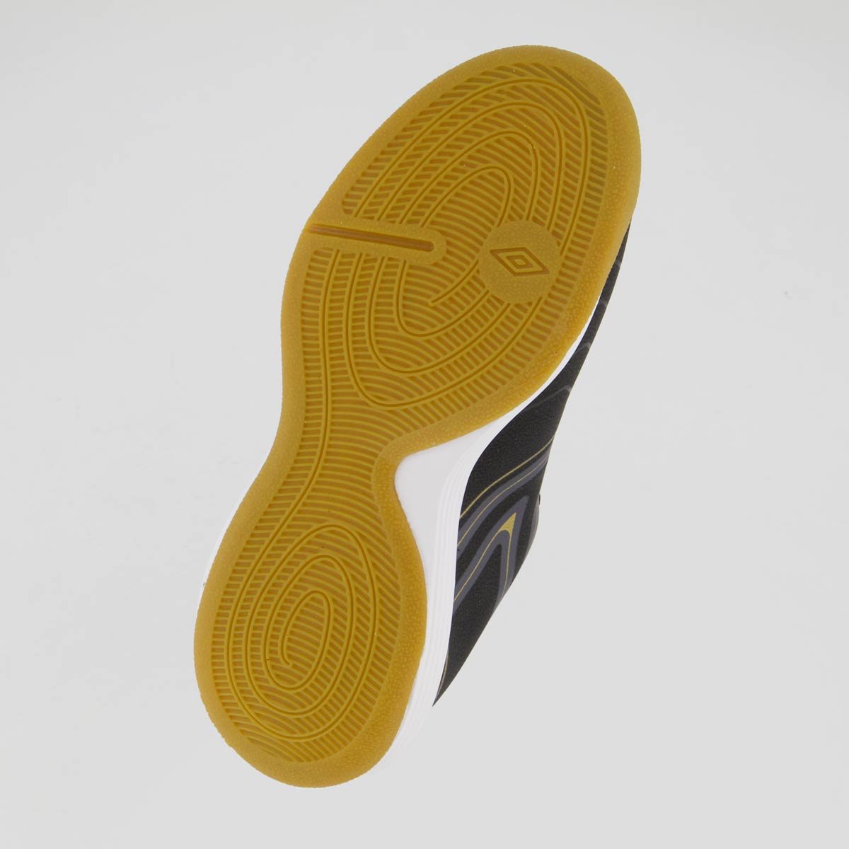 Chuteira Umbro Pro 5 Bump Futsal Juvenil Preta e Dourada Preto 5