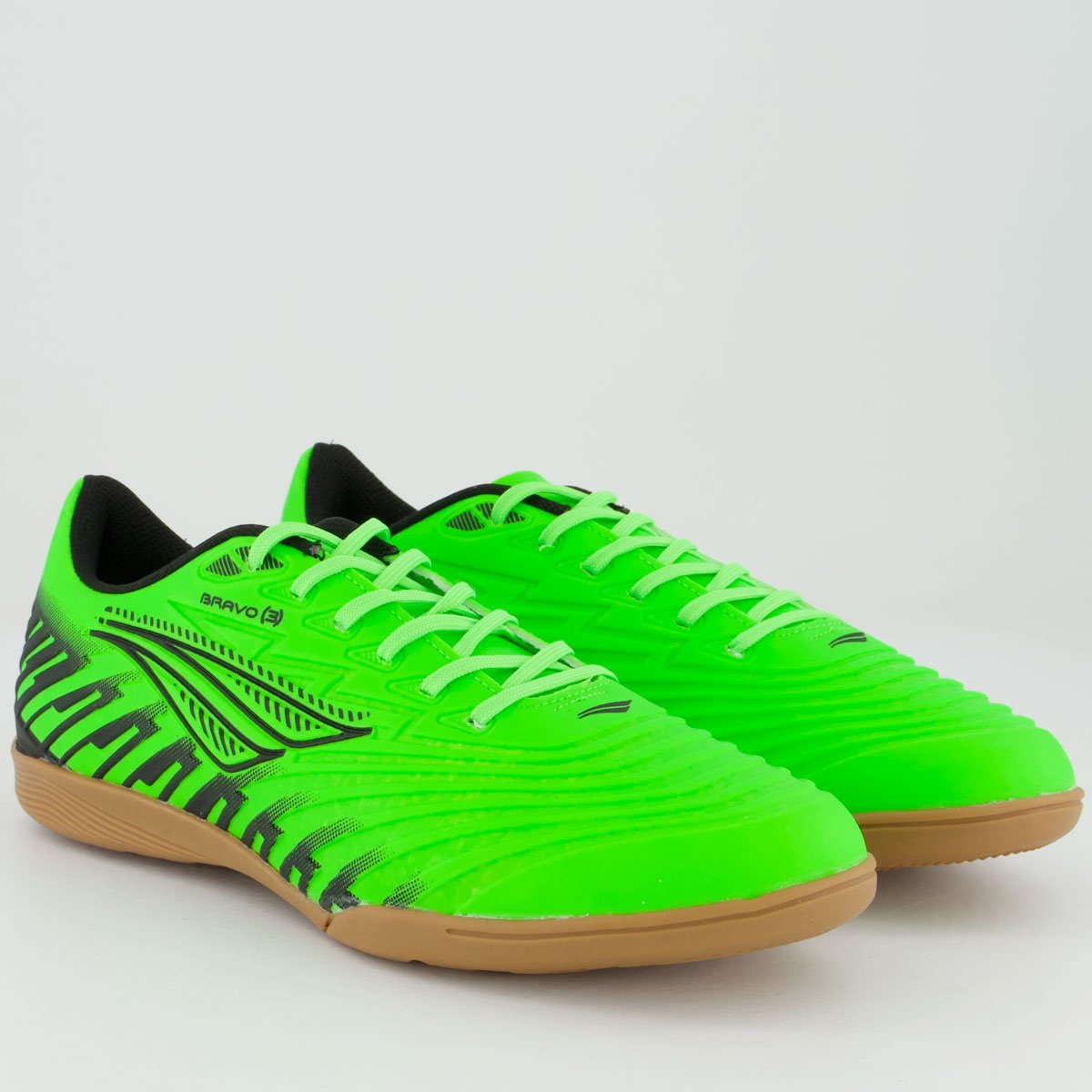 Chuteira Penalty Bravo Y-3.0 Futsal Verde Limão e Preta Verde/Preto 2