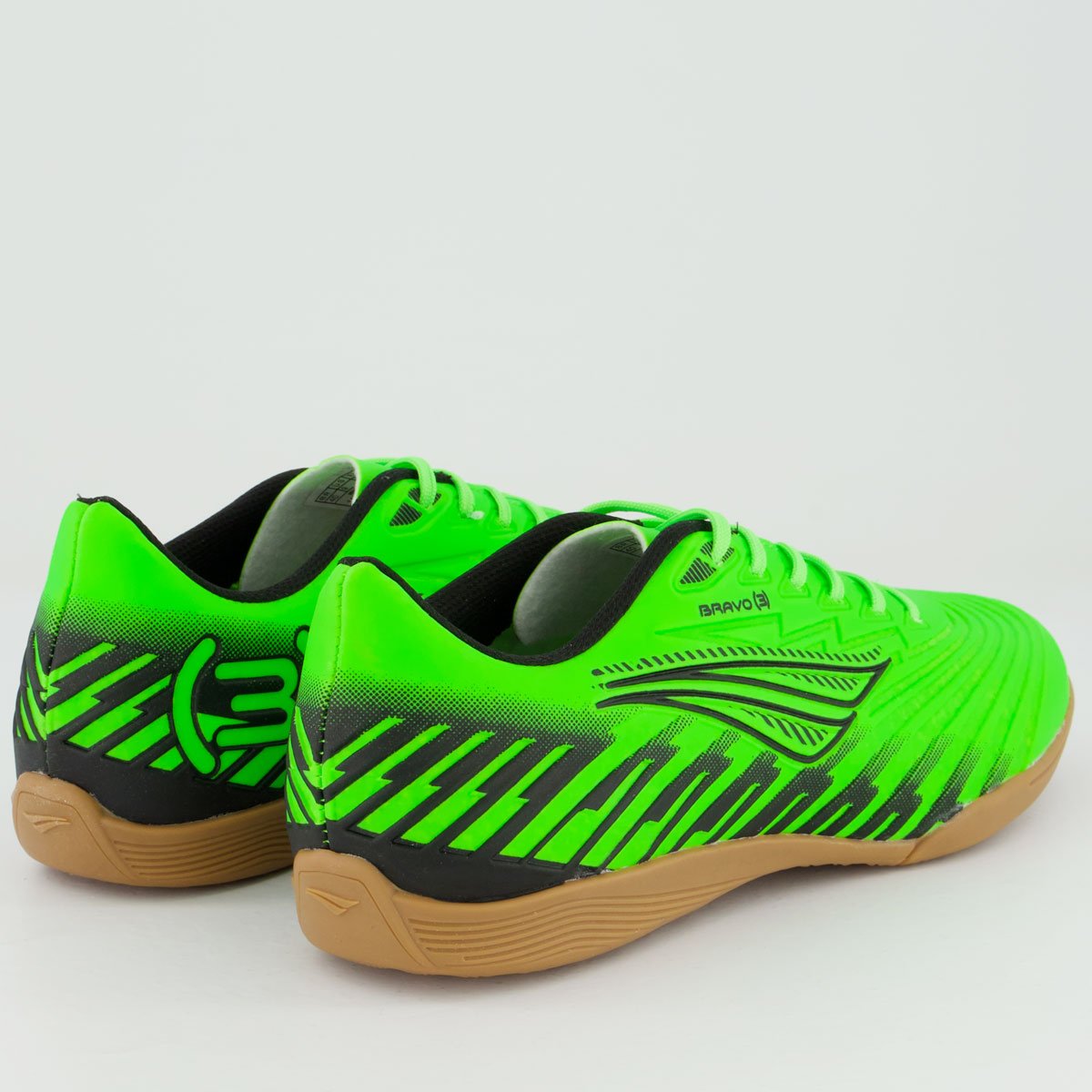 Chuteira Penalty Bravo Y-3.0 Futsal Verde Limão e Preta Verde/Preto 3