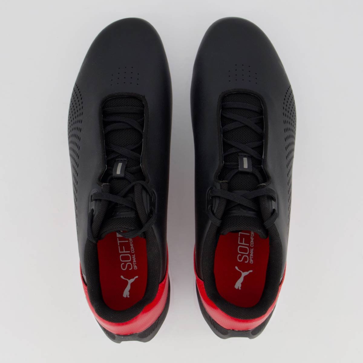 Tênis Puma Scuderia Ferrari Drift Cat Decima Preto Branco e Vermelho Preto 4