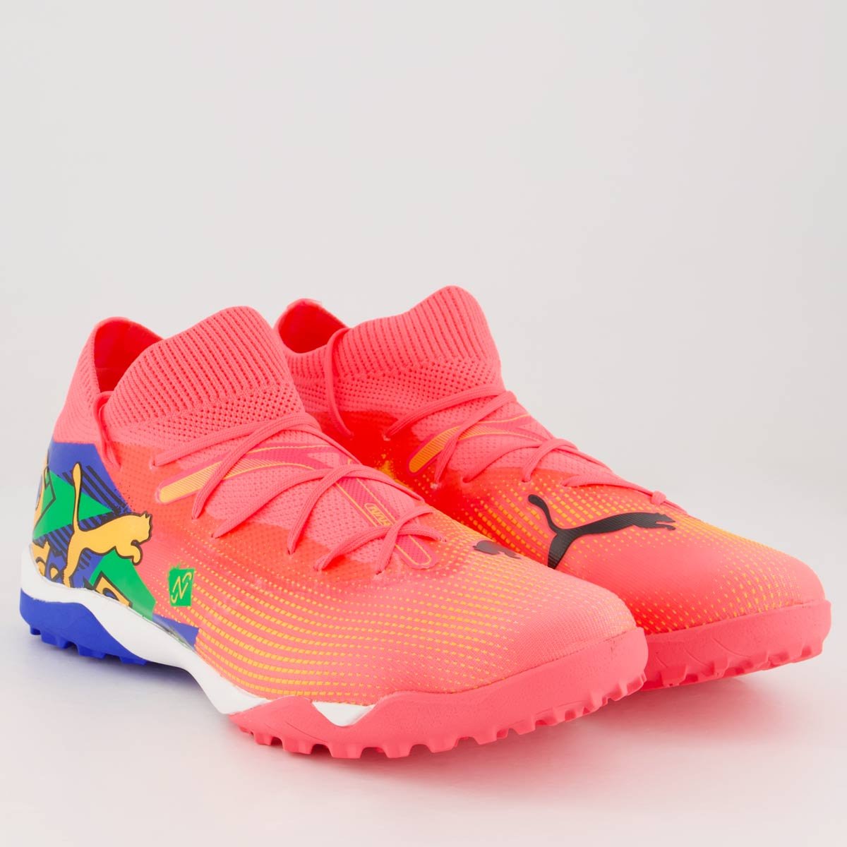 Chuteira Puma Future Match Neymar Jr NJR TT BDP Society Coral Coral