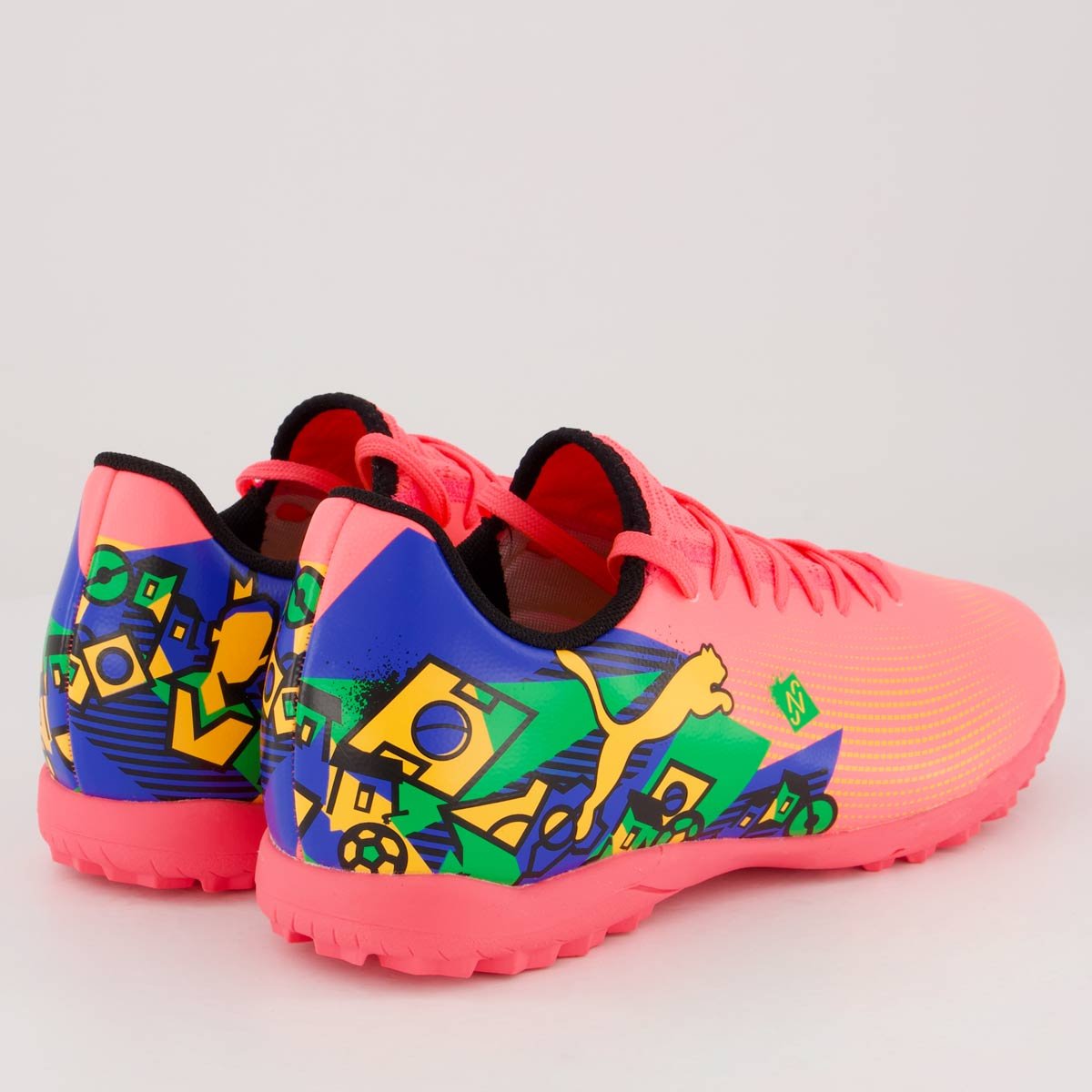 373 JR  Chuteira Puma Future 7 Play Neymar Jr NJR TT BDP Society Rosa Rosa