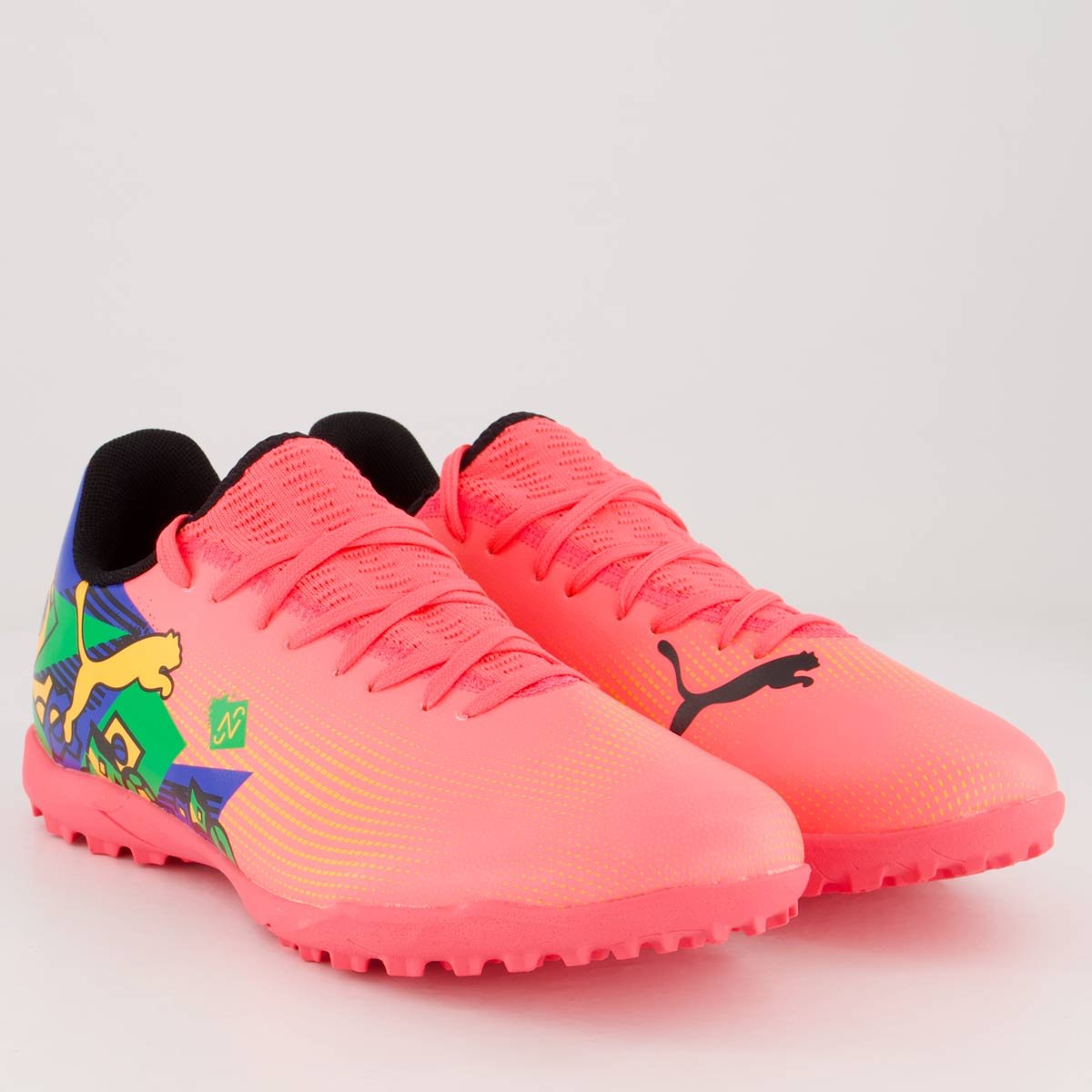 Chuteira Puma Future 7 Play Neymar Jr NJR TT BDP Society Rosa Rosa