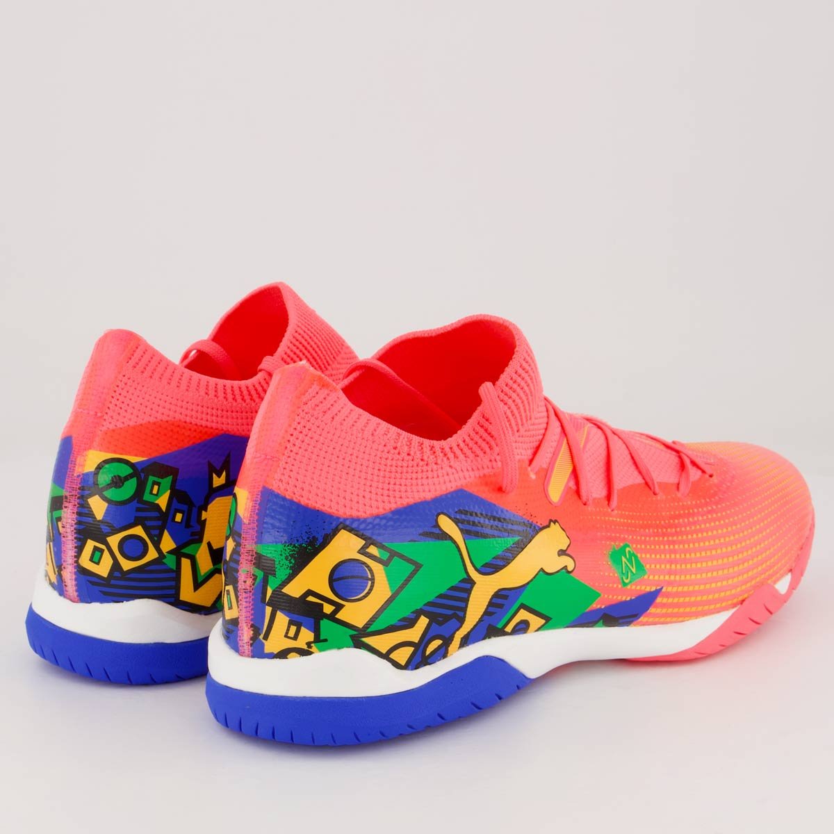 Chuteira Puma Future 7 Match Neymar Jr NJR IT BDP Futsal Rosa Rosa 3