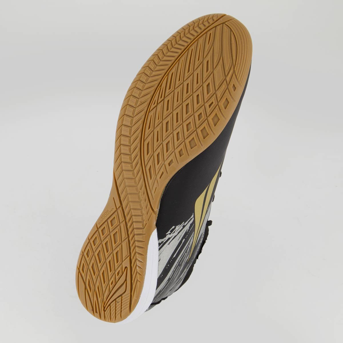 Chuteira Penalty RX Locker Y-4 Futsal Preta e Dourada Preto 5