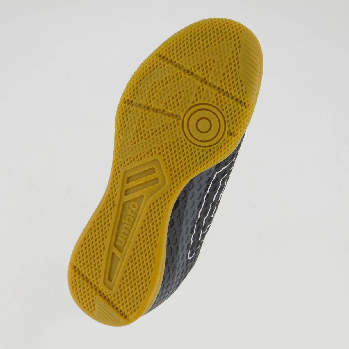 Chuteira Umbro Warskin Futsal Juvenil Preta e Vermelha Preto 5