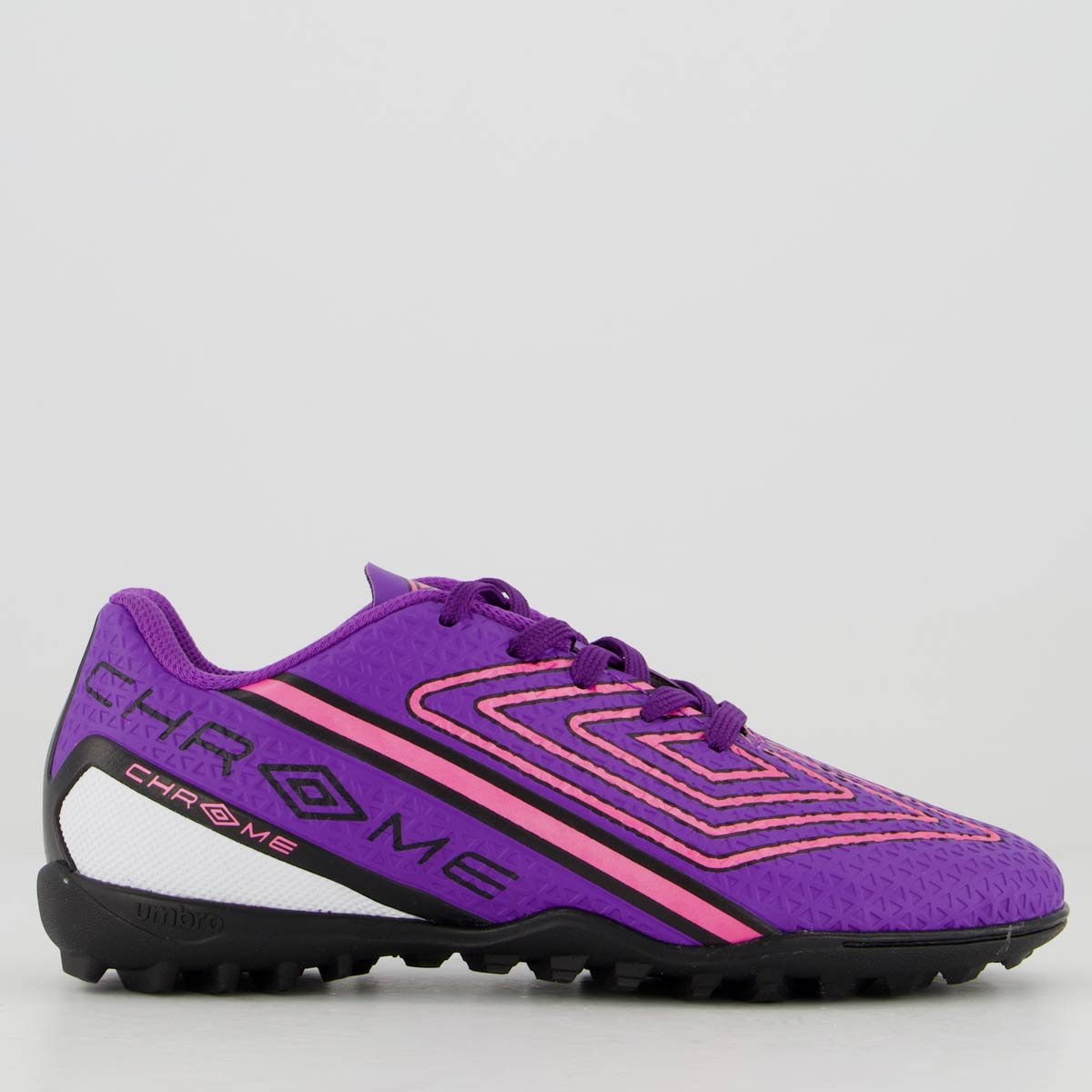 Chuteira Umbro Chrome Society Juvenil Roxa