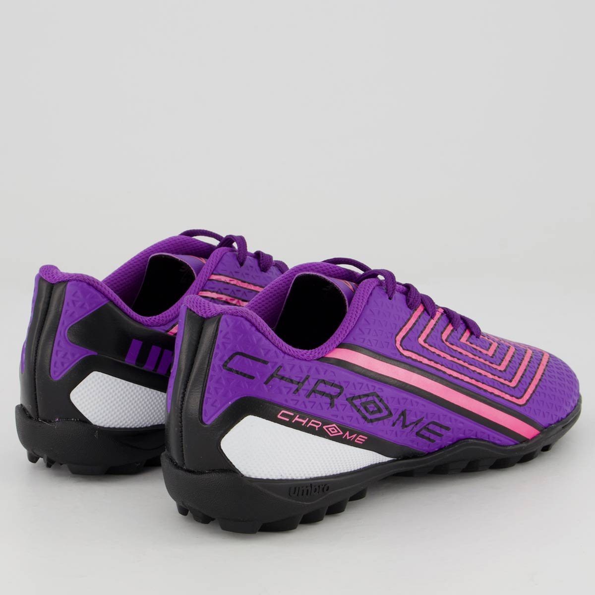 Chuteira Umbro Chrome Society Juvenil Roxa Roxo 3
