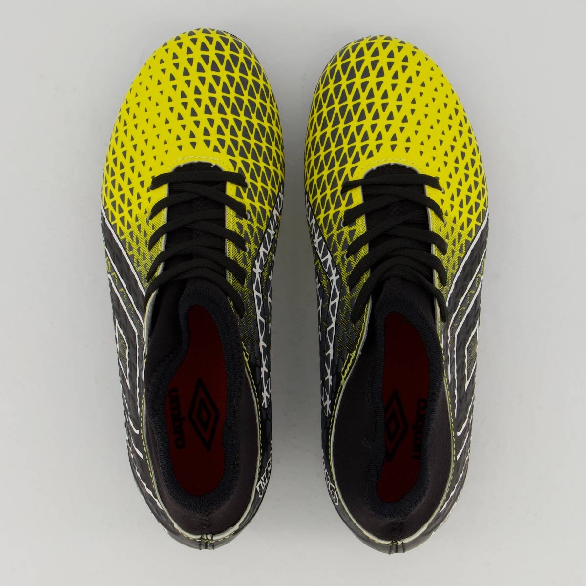 Chuteira Umbro Mutant Campo Juvenil Amarela e Preta Preto 4