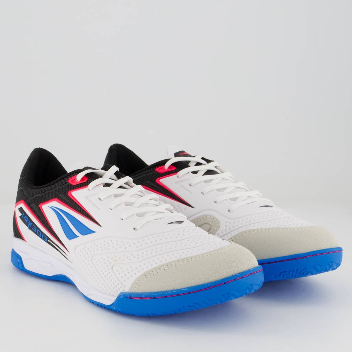 Chuteira Penalty Max 300 Futsal Branca e Azul Branco 2