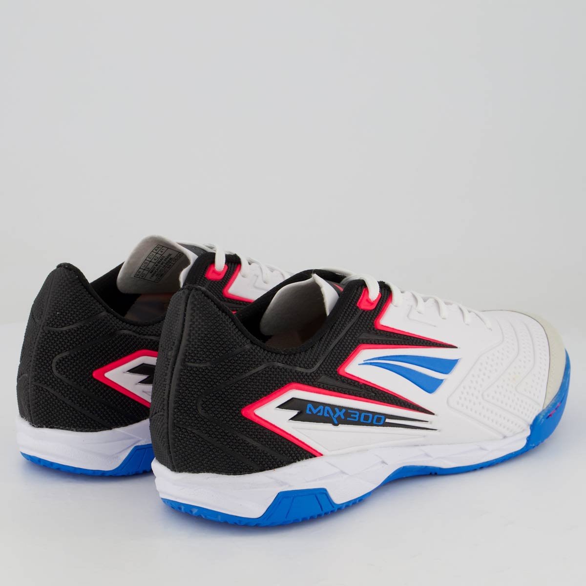 Chuteira Penalty Max 300 Futsal Branca e Azul Branco 3