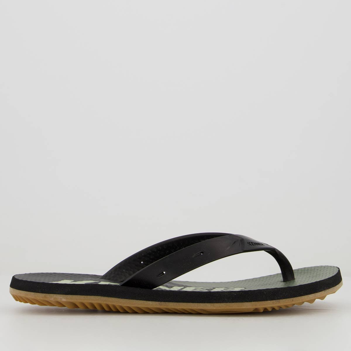 Chinelo Kenner Summer Line Preto/Verde 2