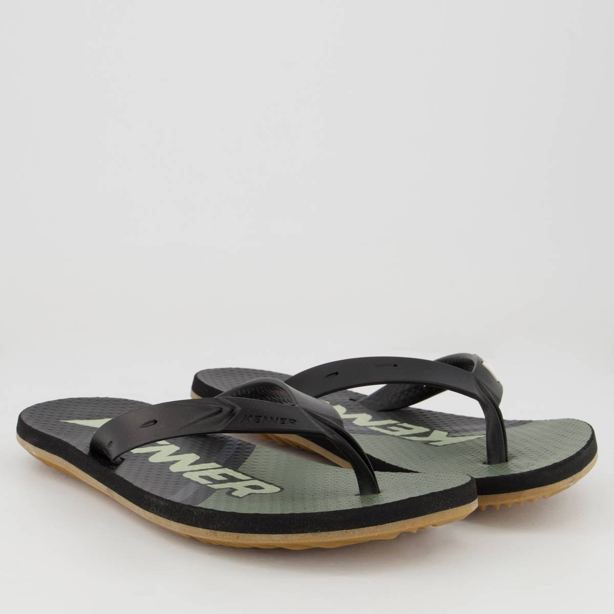 Chinelo Kenner Summer Line Preto/Verde 3