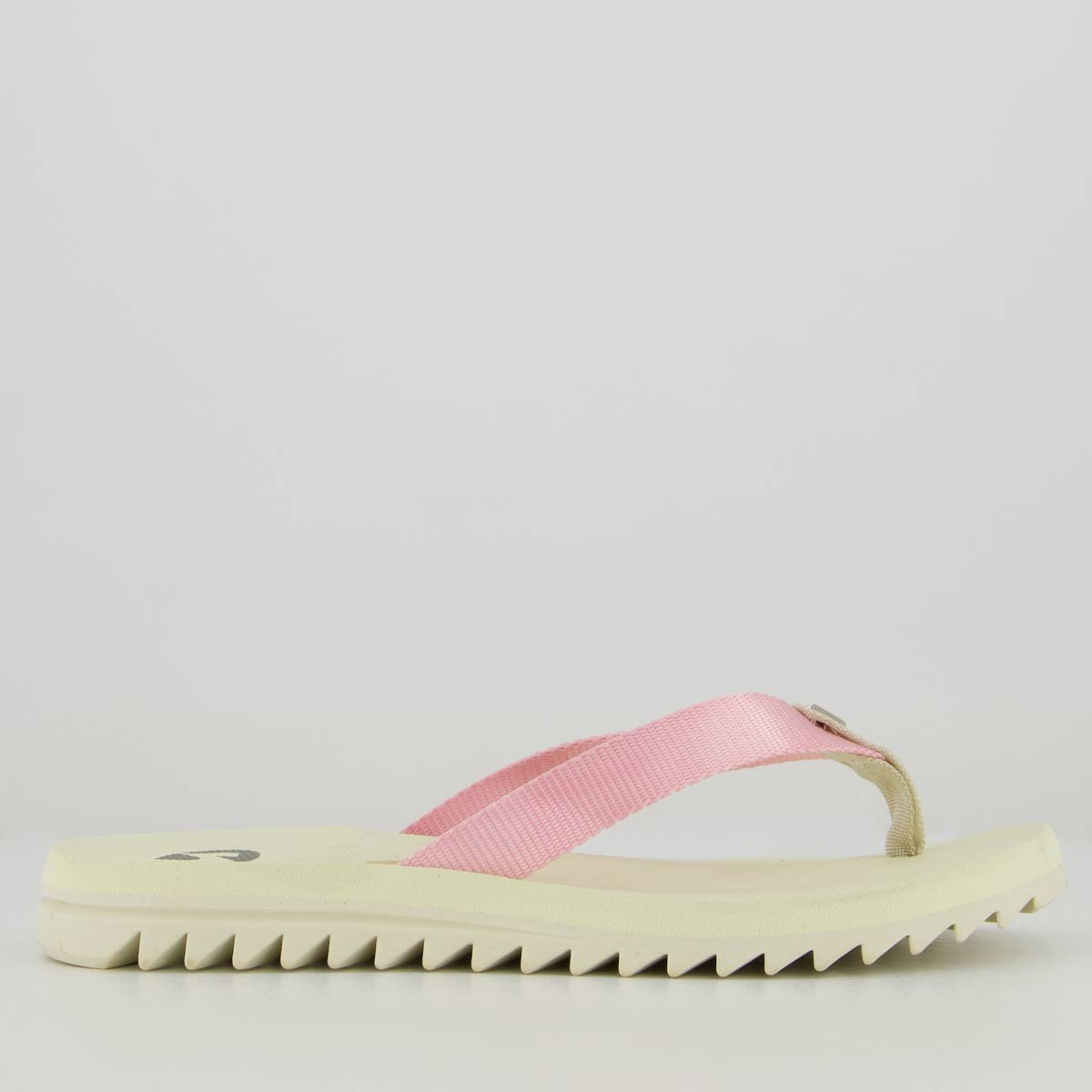 Chinelo Kenner Kyra Slim Feminino Branco e Rosa Bege 2