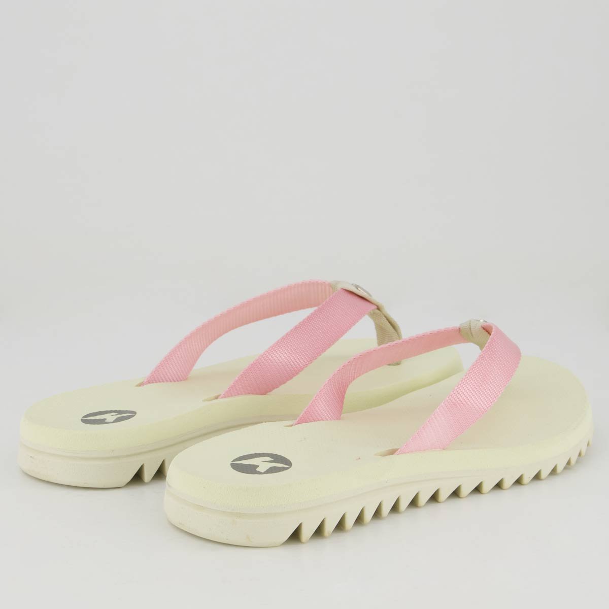 Chinelo Kenner Kyra Slim Feminino Branco e Rosa Bege 4