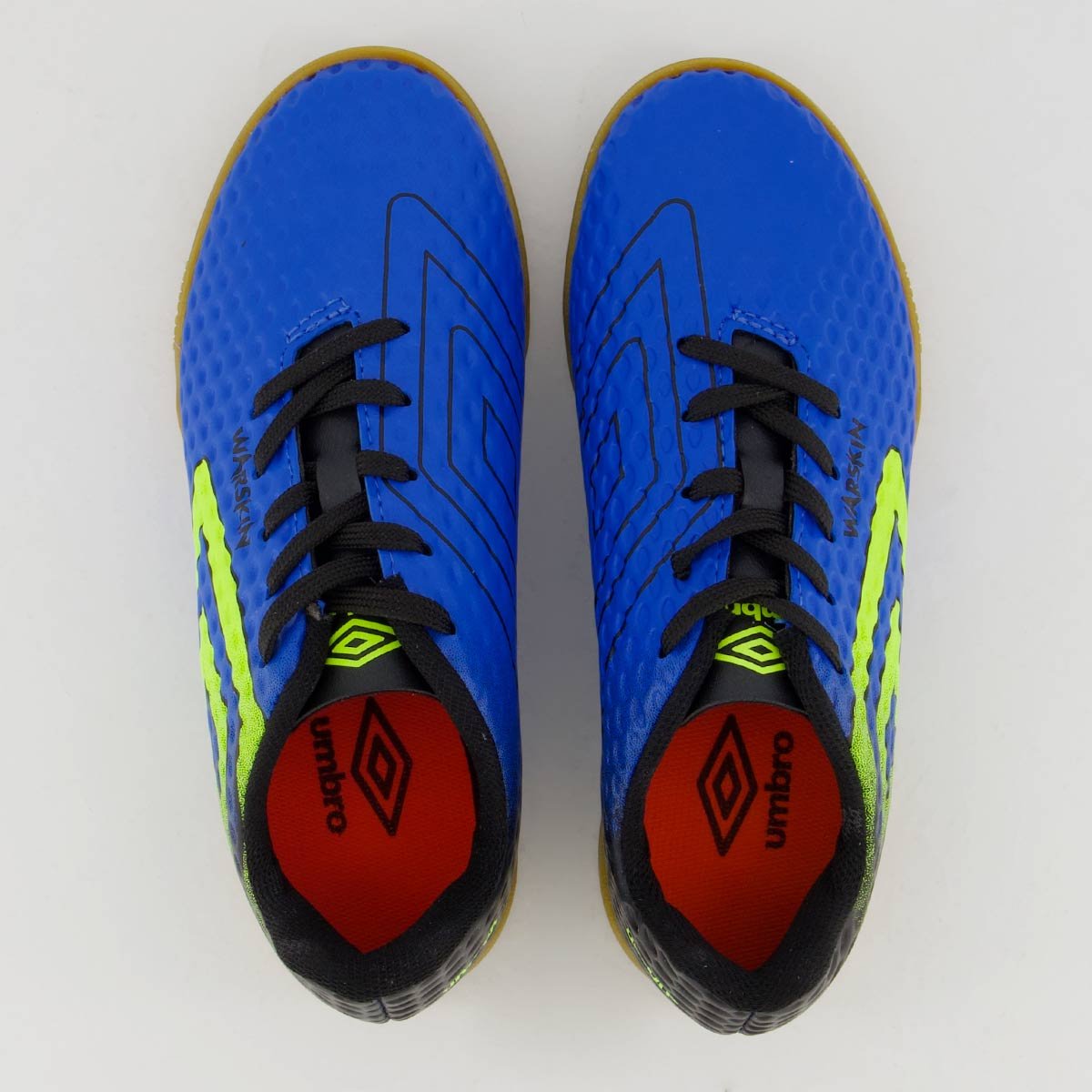 Chuteira Umbro Warskin Futsal Juvenil Azul 4