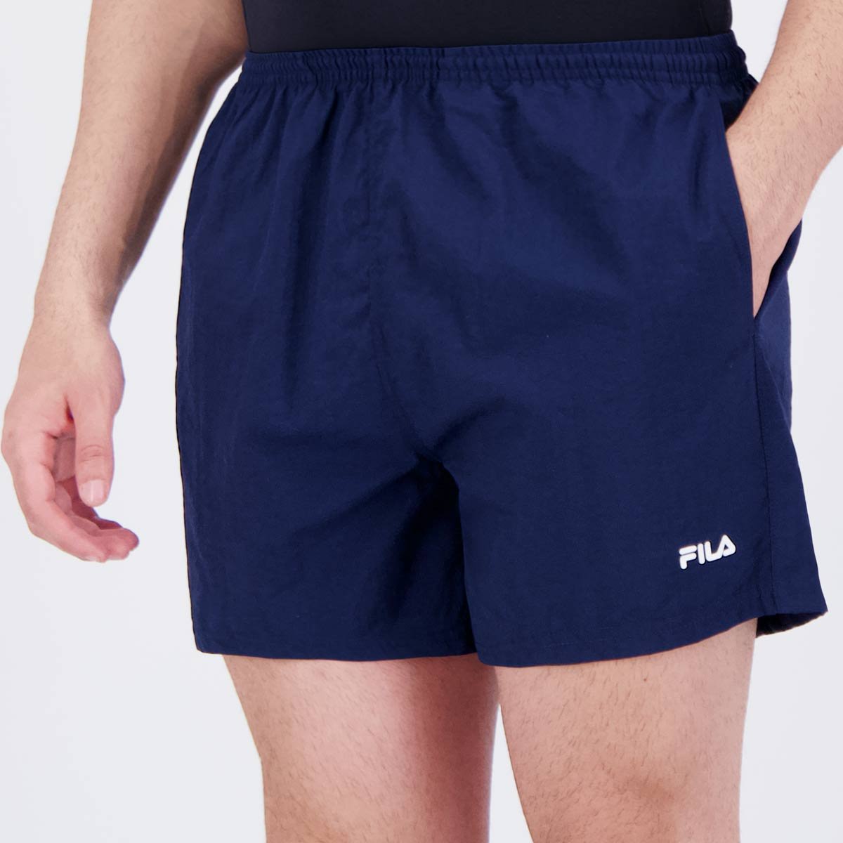 Shorts Fila Essential IV Marinho e Branco Azul 3