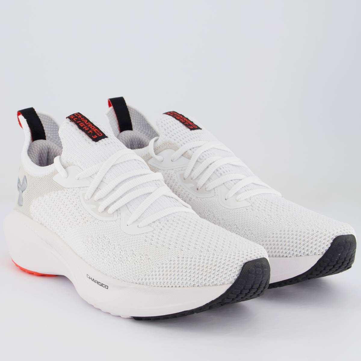 Tênis Under Armour Charged Slight 3 Branco Branco 2