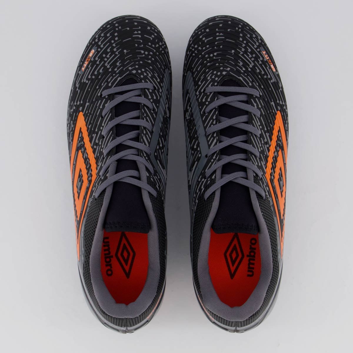 Chuteira Umbro Gravity Campo Preta Preto 4