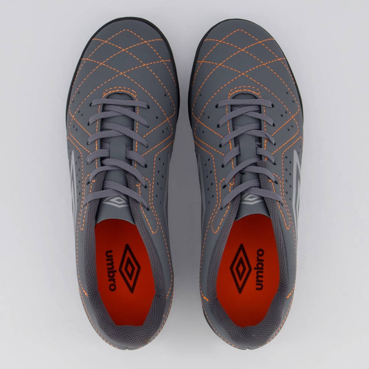 Chuteira Umbro Neo Striker Society Cinza e Laranja Cinza/Laranja 4