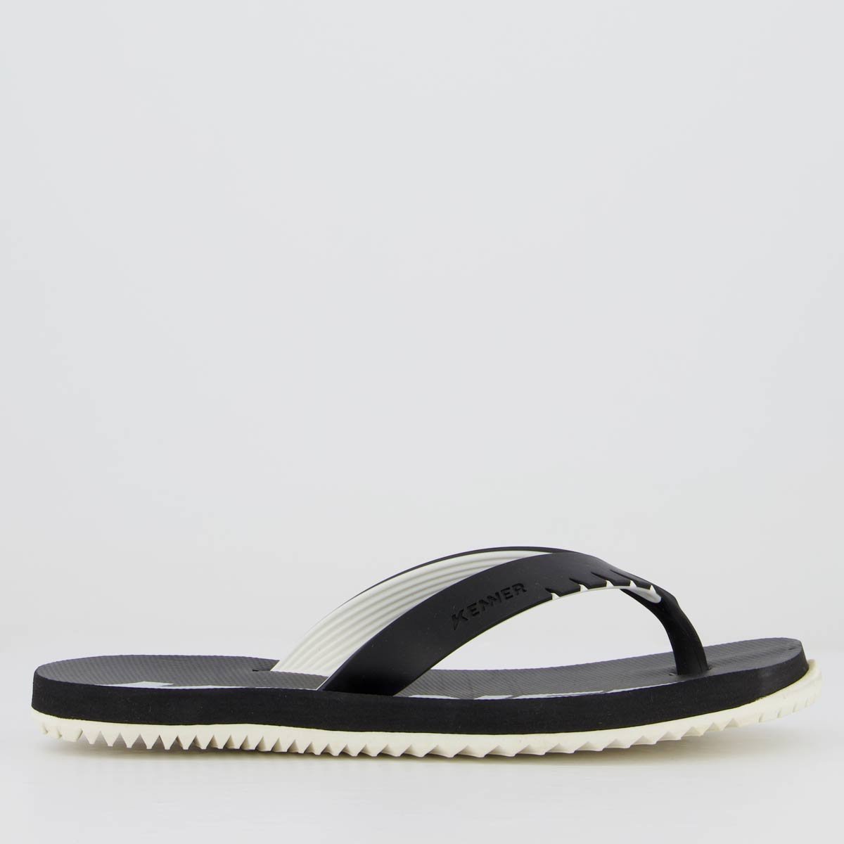 Chinelo Kenner RED Preto e Branco Preto 2