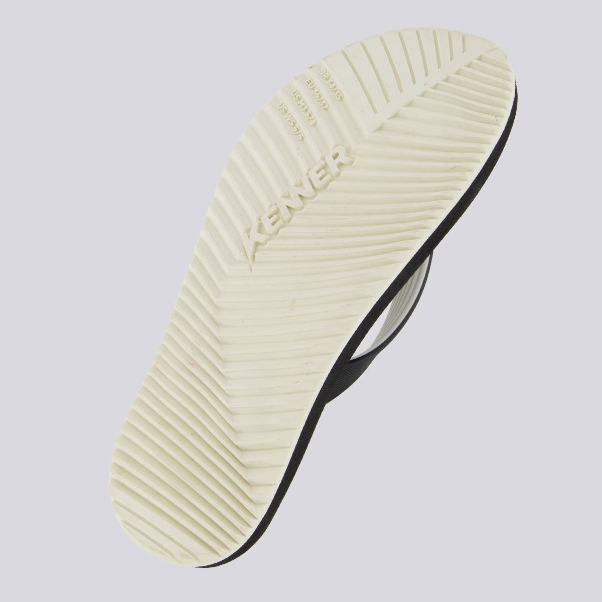 Chinelo Kenner RED Preto e Branco Preto 5