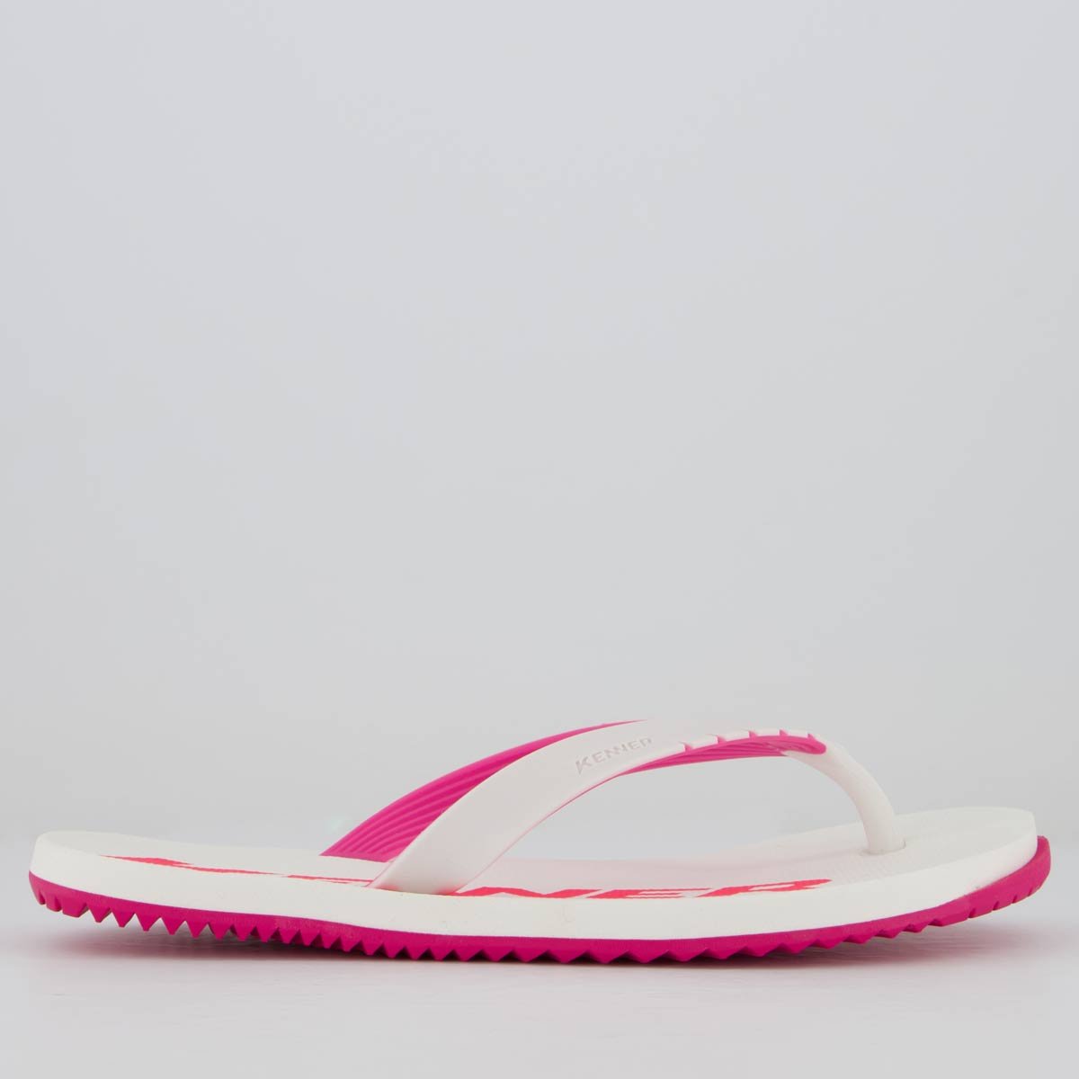 Chinelo Kenner RED Branco Branco/Rosa 2