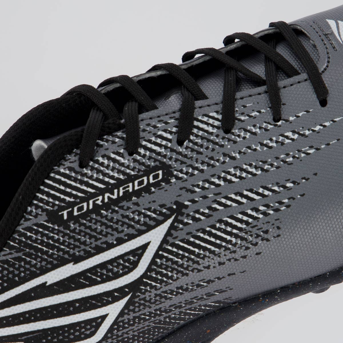 Chuteira Penalty Tornado Society Preto e Prata Cinza 7