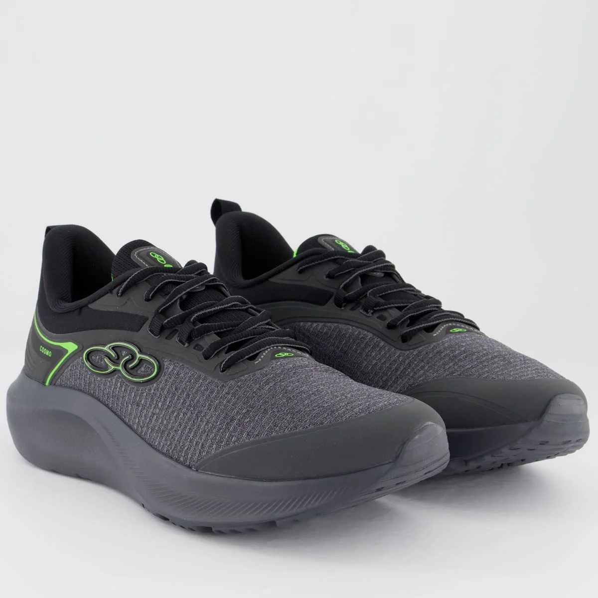Tênis Olympikus Cosmo Cinza e Verde Cinza/Verde