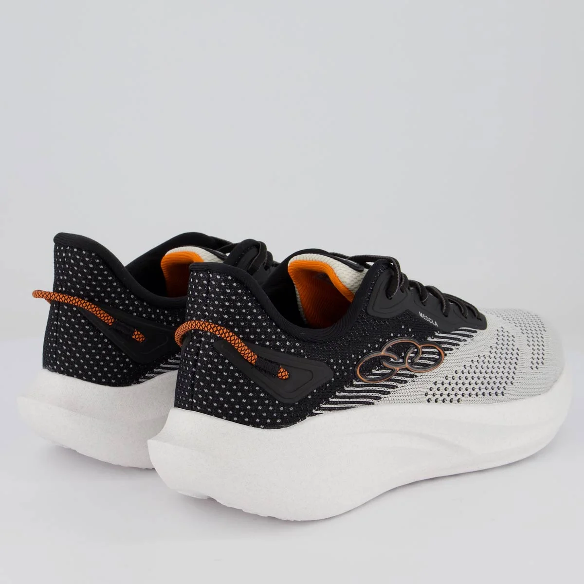 Tênis Olympikus Mescla Branco e Preto Branco/Preto 3
