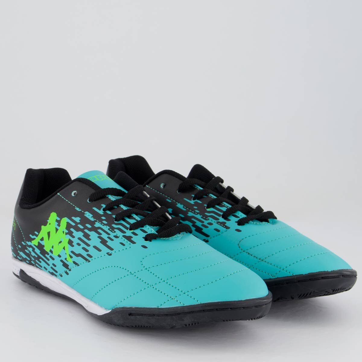 Chuteira Kappa San Diego Futsal Preta e Verde Preto/Verde 2