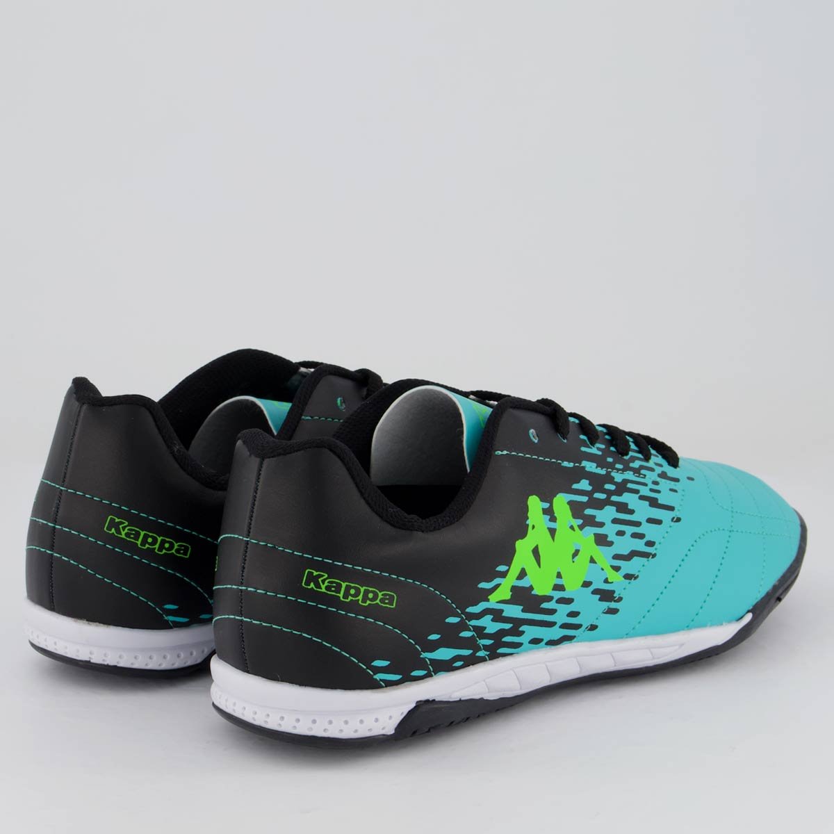 Chuteira Kappa San Diego Futsal Preta e Verde Preto/Verde 3