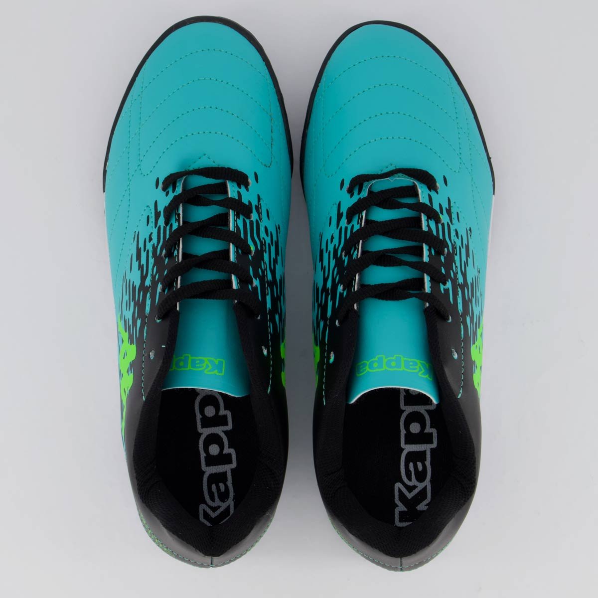 Chuteira Kappa San Diego Futsal Preta e Verde Preto/Verde 4