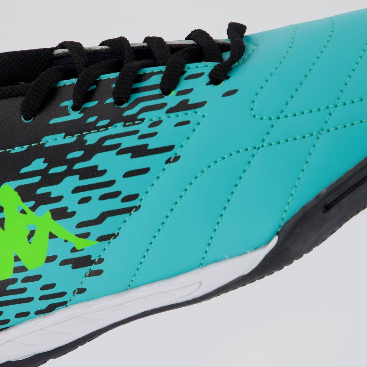 Chuteira Kappa San Diego Futsal Preta e Verde Preto/Verde 7