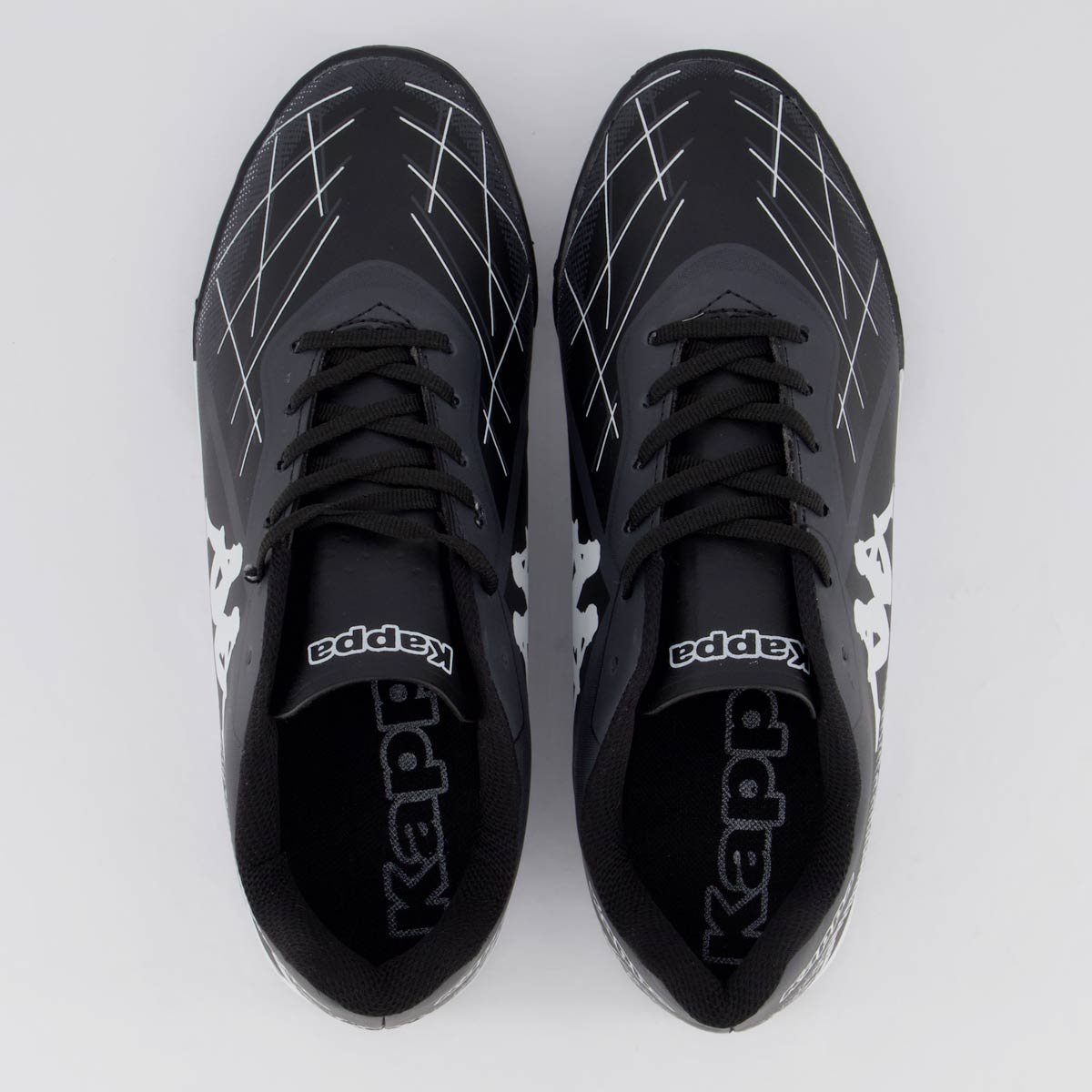 Chuteira Kappa Boston Futsal Preta e Branca Preto/Branco 4