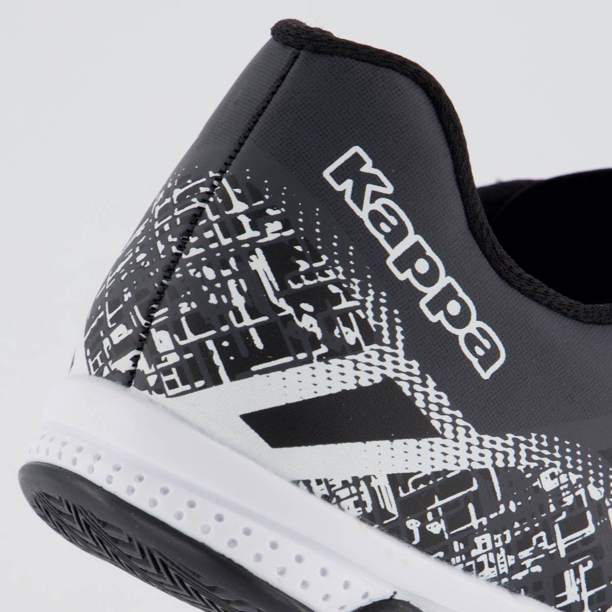 Chuteira Kappa Boston Futsal Preta e Branca Preto/Branco 6