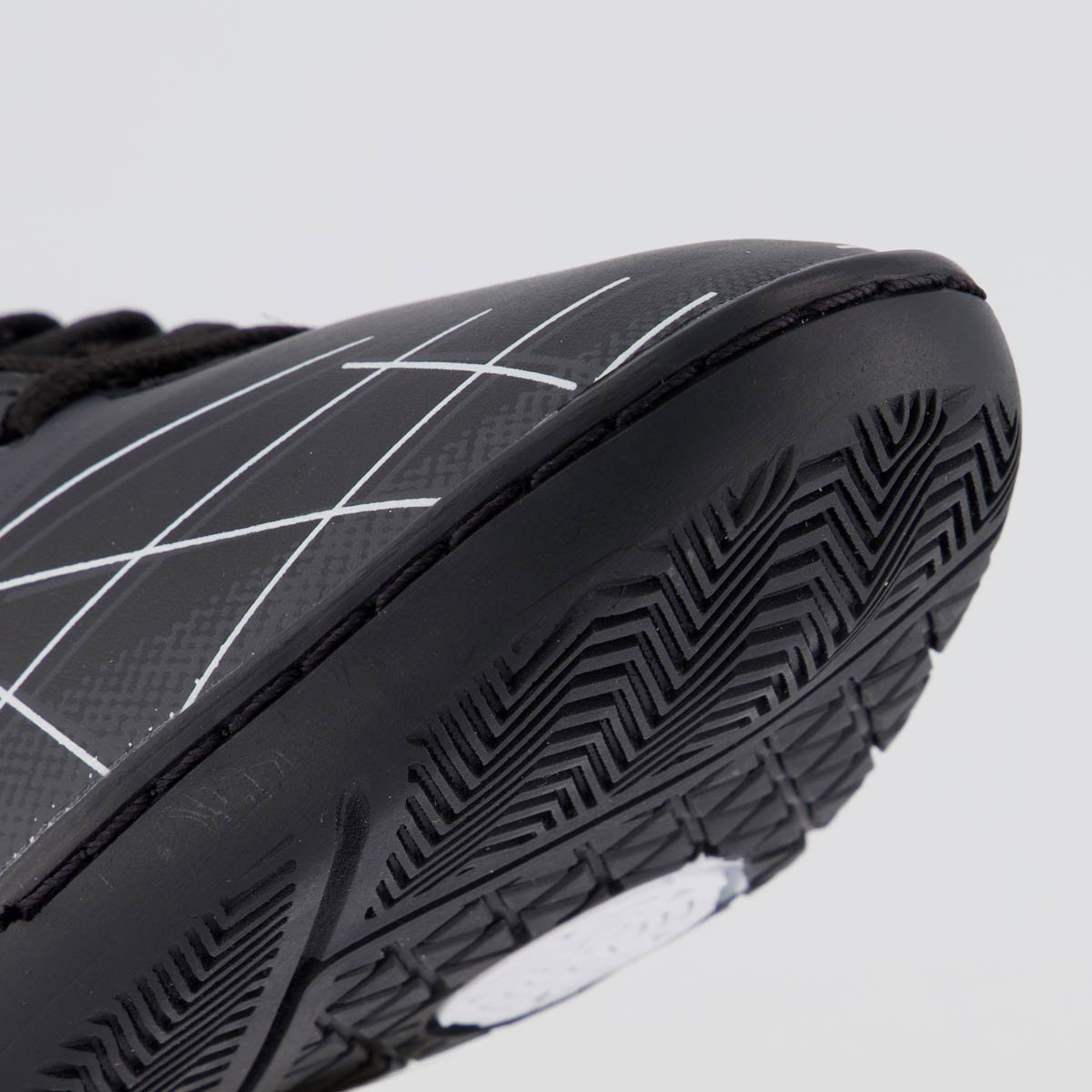 Chuteira Kappa Boston Futsal Preta e Branca Preto/Branco 8