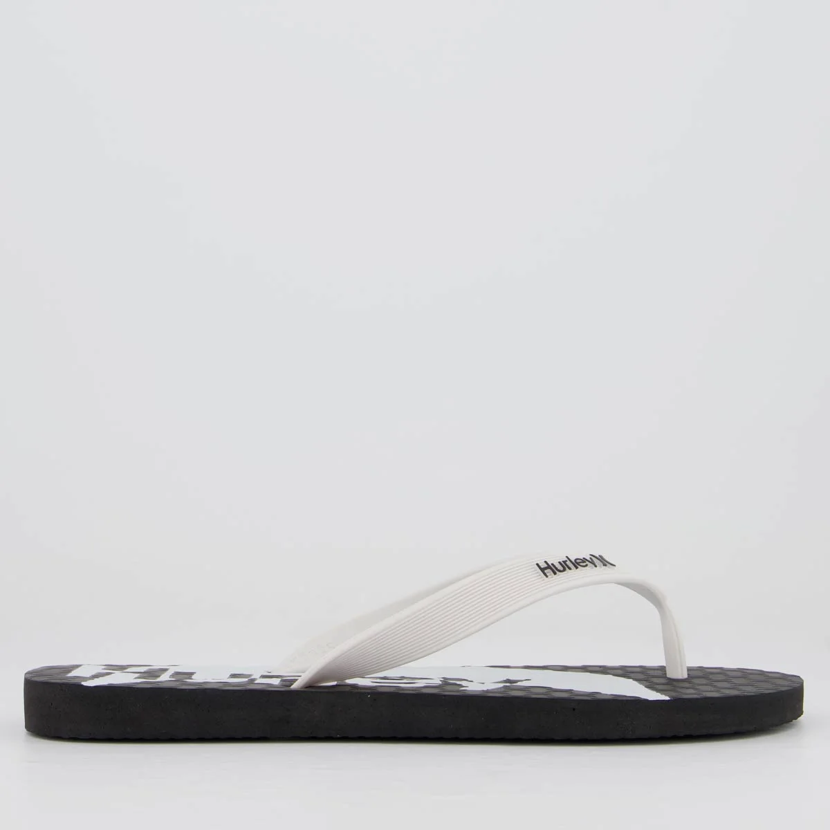 Chinelo Hurley Shadow Preto e Branco Preto/Branco 2