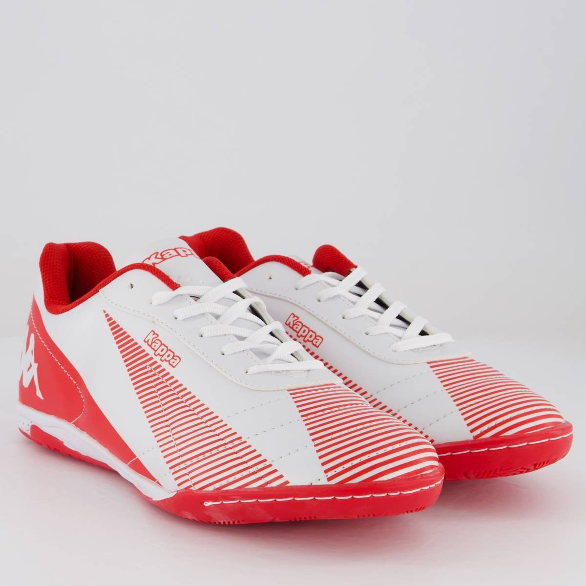 Chuteira Kappa Washington Futsal Branca e Vermelha Branco/Vermelho 2