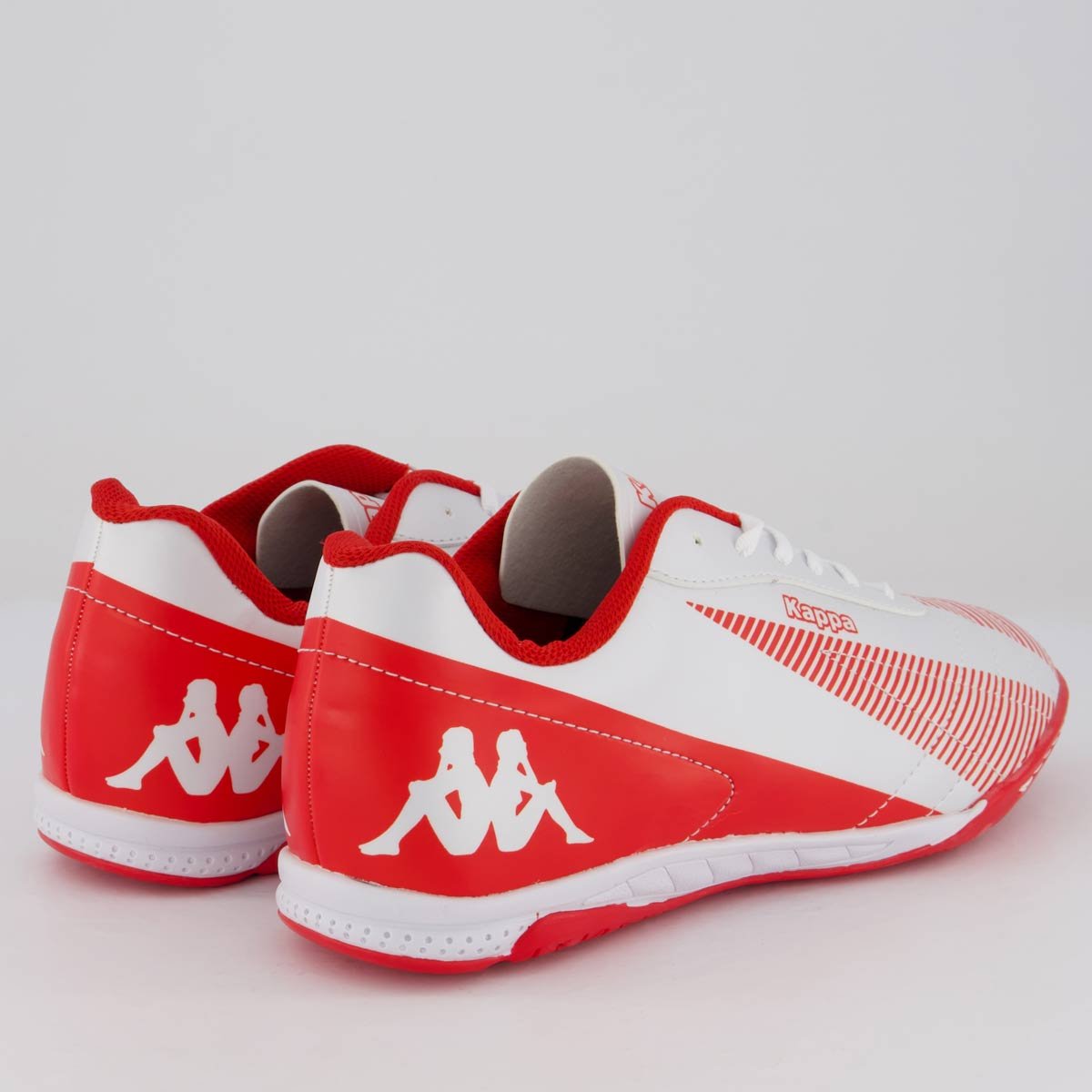 Chuteira Kappa Washington Futsal Branca e Vermelha Branco/Vermelho 3