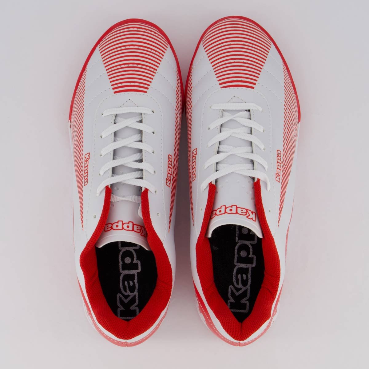 Chuteira Kappa Washington Futsal Branca e Vermelha Branco/Vermelho 4