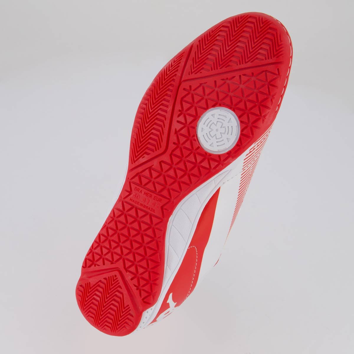 Chuteira Kappa Washington Futsal Branca e Vermelha Branco/Vermelho 5