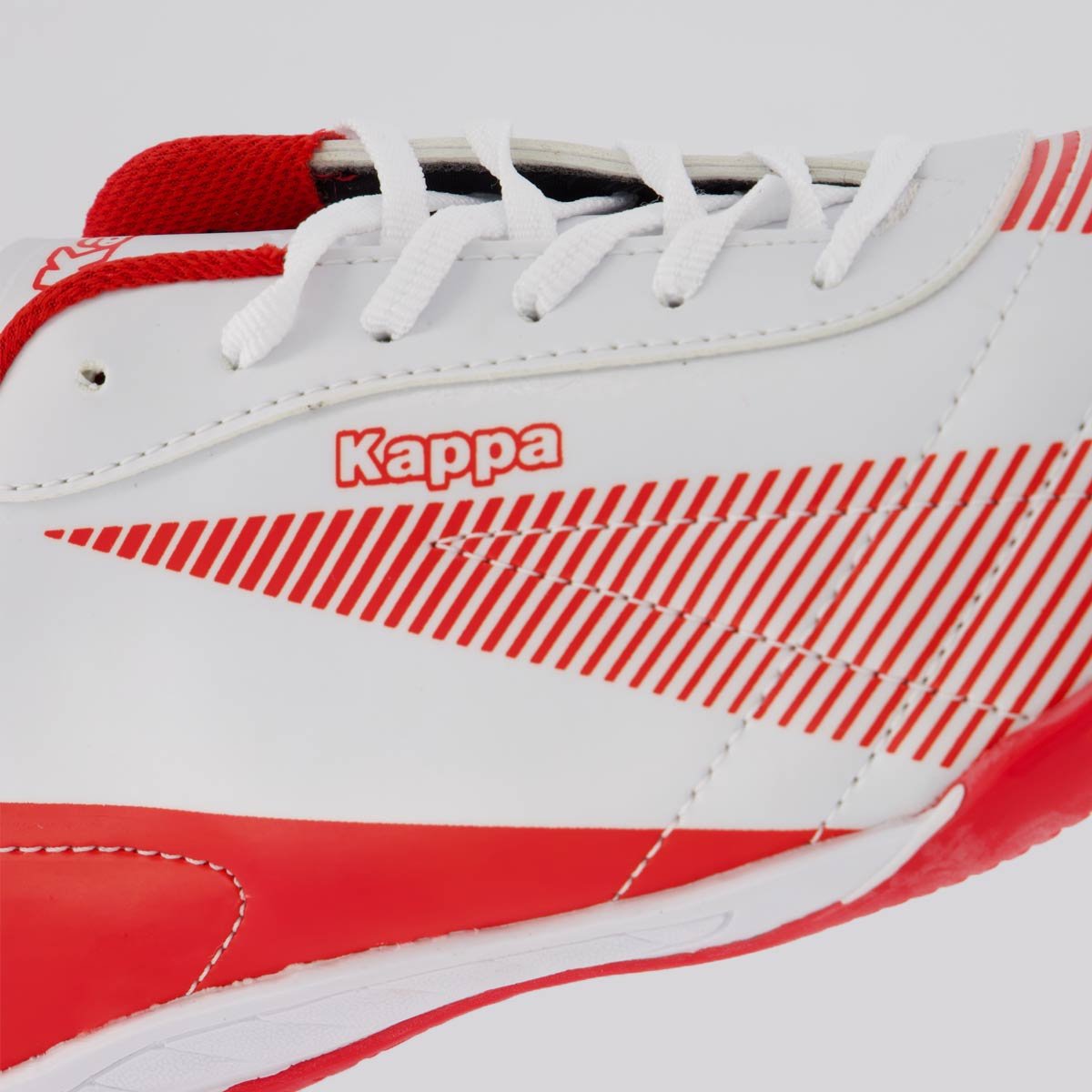 Chuteira Kappa Washington Futsal Branca e Vermelha Branco/Vermelho 7