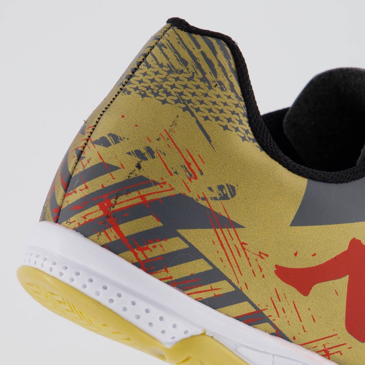 Chuteira Kappa Seattle Futsal Cinza e Dourada Cinza/Dourado 6