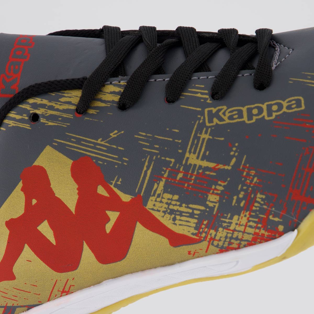 Chuteira Kappa Seattle Futsal Cinza e Dourada Cinza/Dourado 7